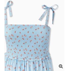Torrid blue peach dress